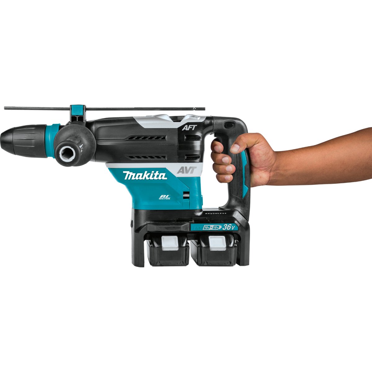 36V (18V X2) LXT® Brushless 1‑9/16" Advanced AVT® Rotary Hammer Kit, SDS‑MAX, AFT®, AWS® (5.0Ah) Makita