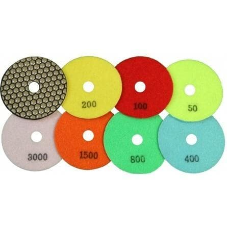4" Premium Dry Polishing Pads 68509 Diamond Products 50