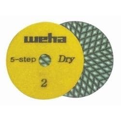 4" Weha 5 Step Dry Diamond Polishing Pads Weha