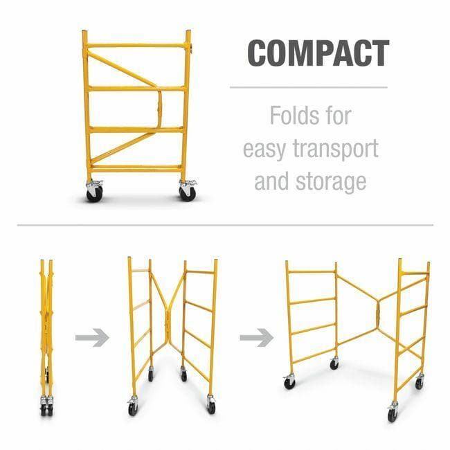 Complete 4 ft. Step-Up Mobile Workstand Nu-Wave Scaffolding Systems
