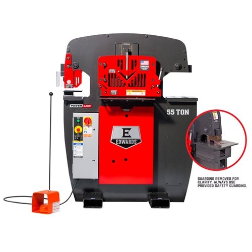 55 Ton Ironworker with Coper Notcher Edwards