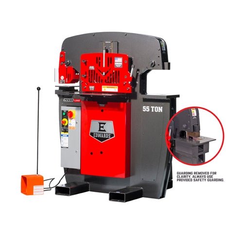 55 Ton Ironworker with Coper Notcher Edwards