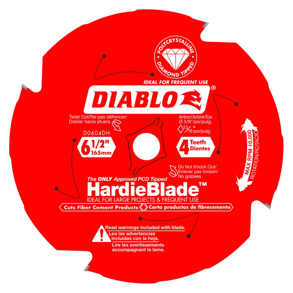 6-1/2 in. x 4 Tooth Fiber Cement - 5 per Order Diablo Tools