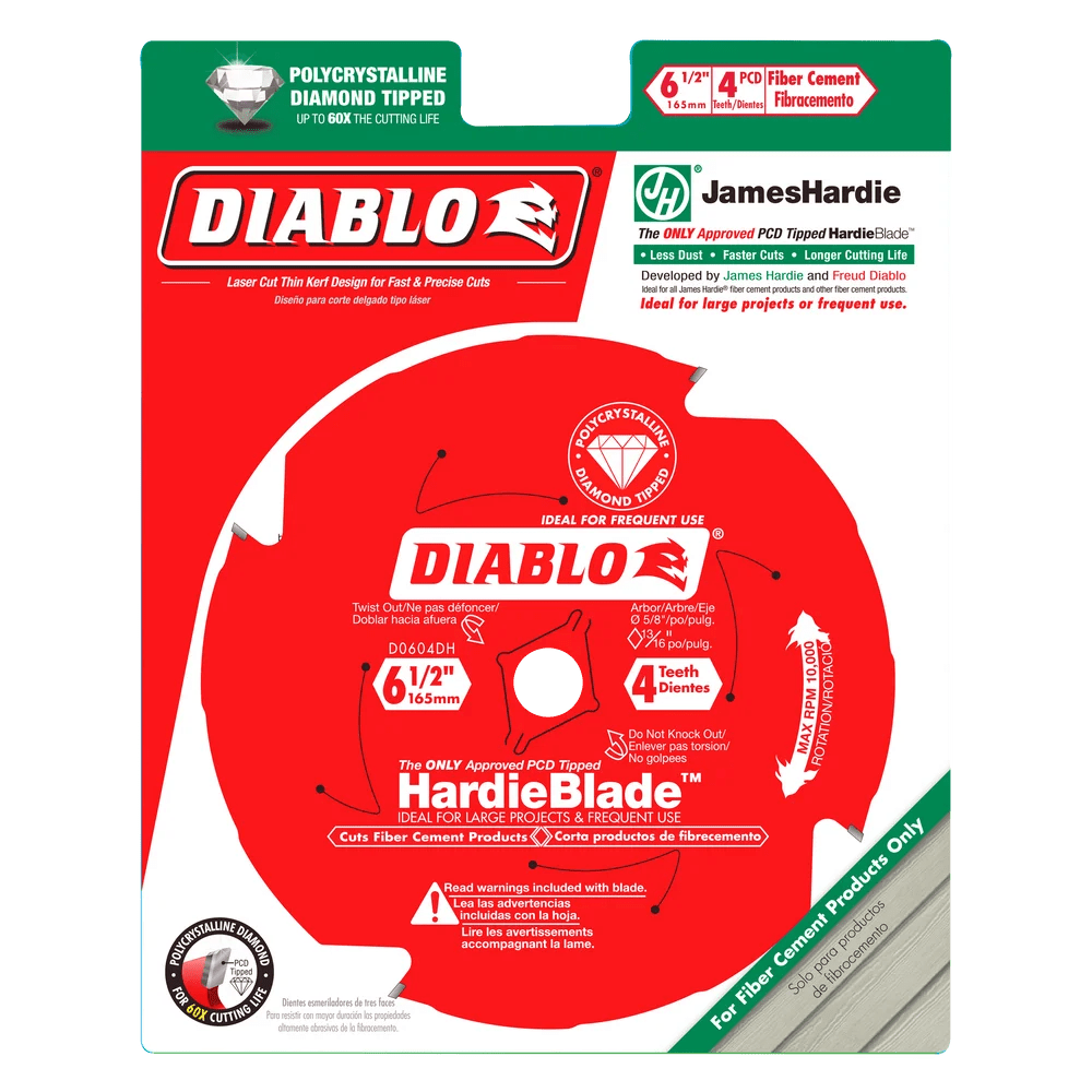 6-1/2 in. x 4 Tooth Fiber Cement - 5 per Order Diablo Tools