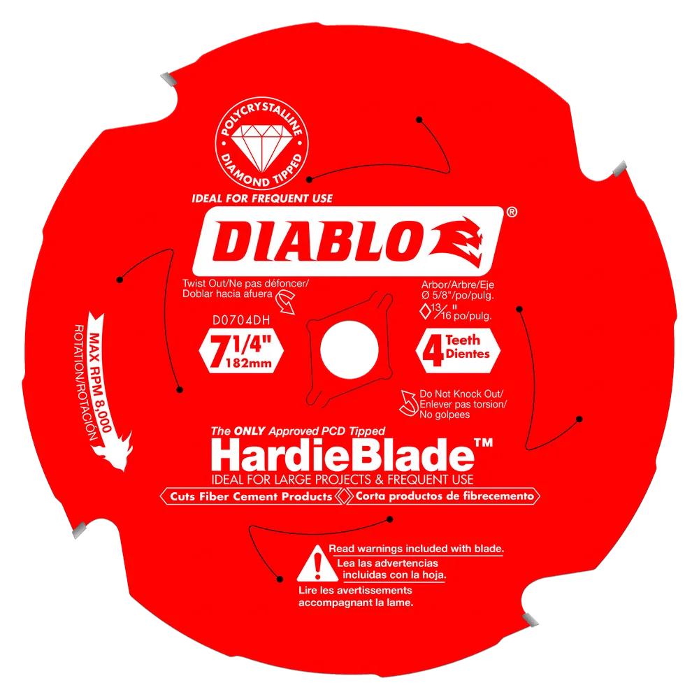 7-1/4 in. x 4 Tooth Fiber Cement - 6 per Order Diablo Tools
