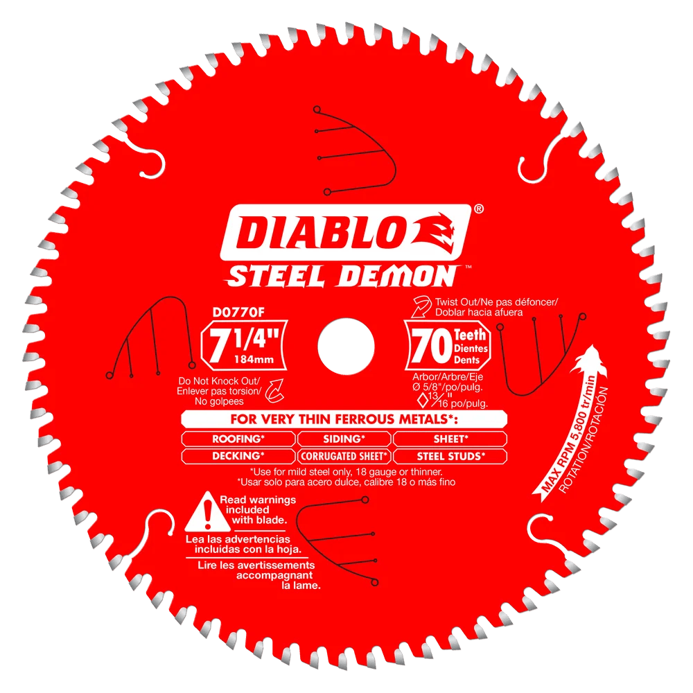 4 in. x 70 Tooth Carbide-Tipped Saw Blade for Metal - 8 per Order - Diamond Tool Store