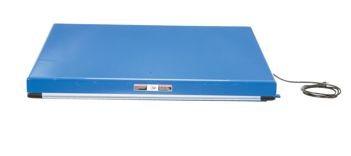 Electric Hydraulic Scissor Lift Tables - Partially Stainless Steel Vestil