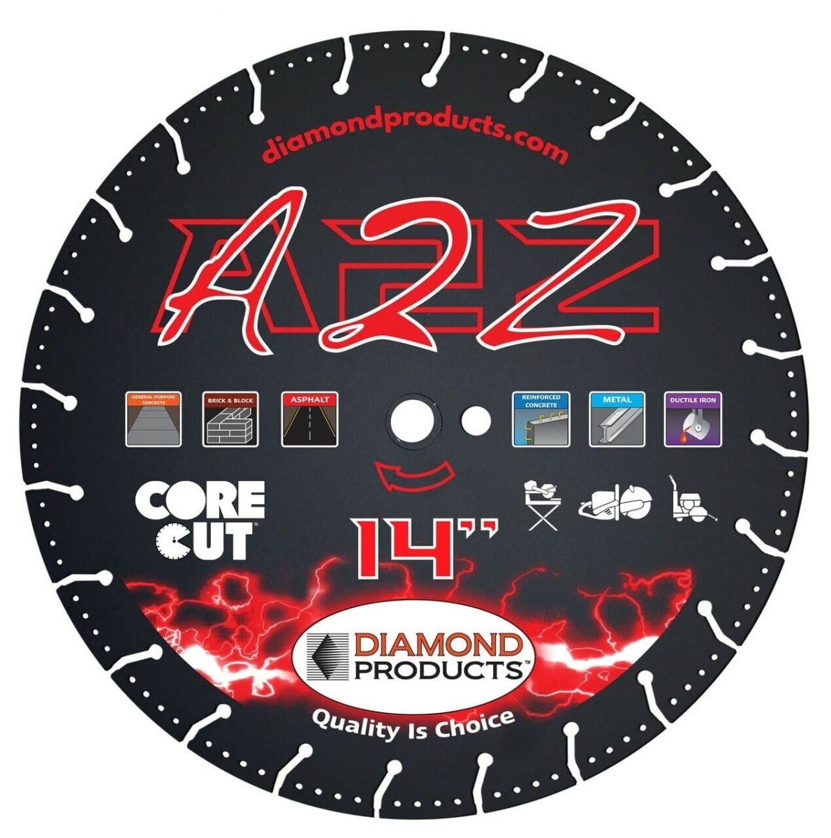 A2Z Vacuum Bonded Blades 44795 Diamond Products 4" x .080 x 7/8"