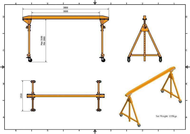 Aardwolf Portable Gantry Crane Aardwolf