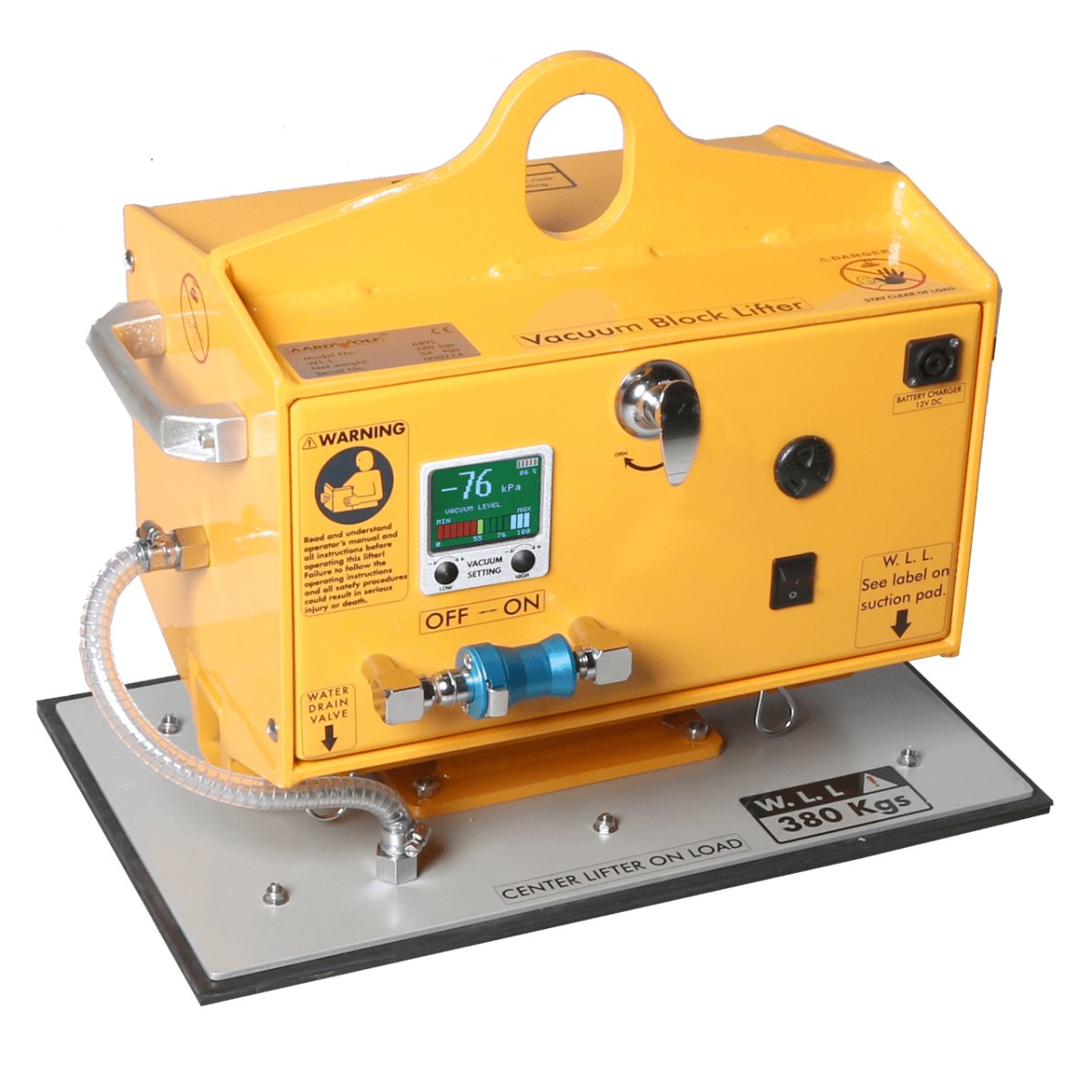 Aardwolf Vacuum Block Lifter 380kg Aardwolf