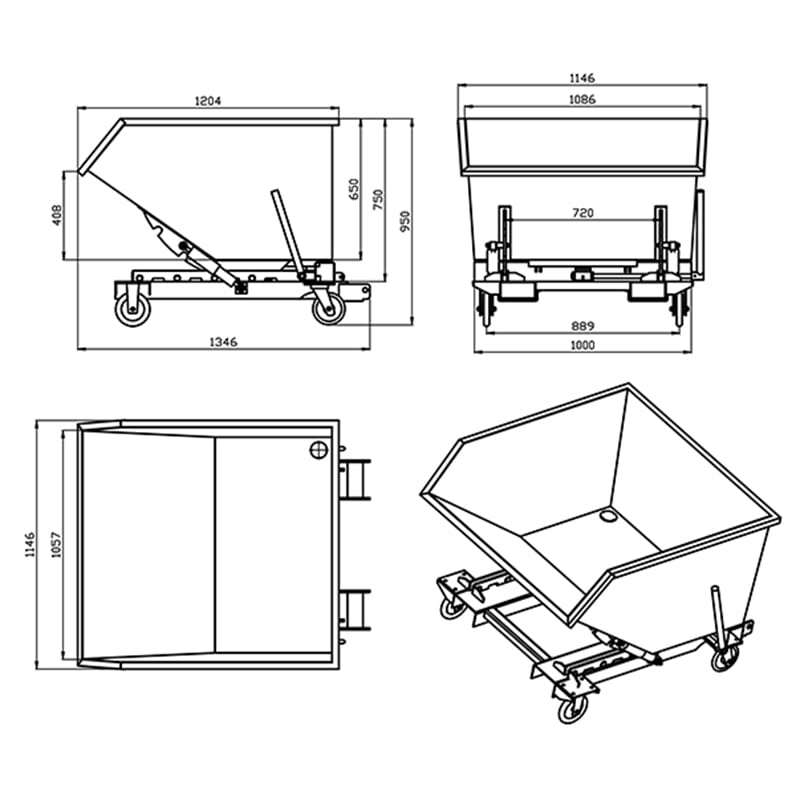 Aardwolf Waste Bin 620PC Aardwolf
