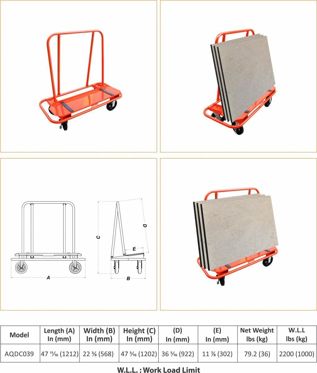Abaco QLI Drywall Cart Abaco Machines