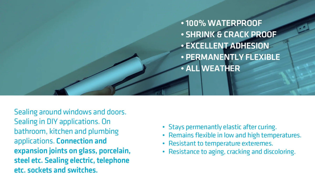 All Purpose RTV Silicone 300 ml (10.1 FL Oz.) - Case of 12 Kraken Bond