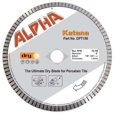 Alpha Katana Diamond Blade DPT150 Alpha Tools 6"