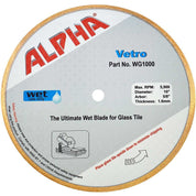 Alpha Vetro Premium Glass Tile Blade - Diamond Tool Store