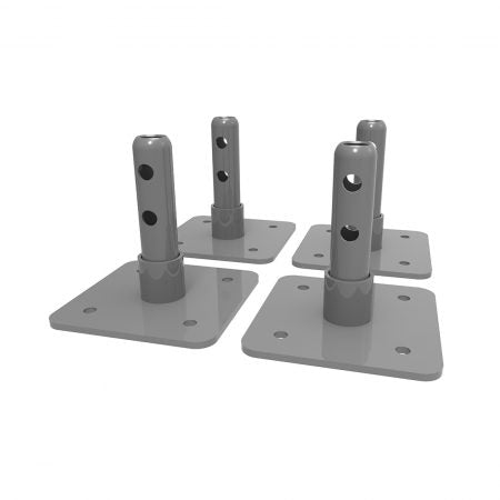 ALU Series™ 6’ Baker I-IBBF4 MetalTech Set Of 4 Base Plates