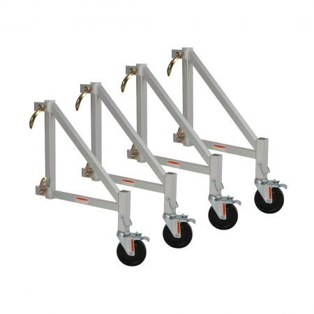 ALU Series™ 6’ Baker I-CAISO4 MetalTech Set Of 14” Outriggers With Casters