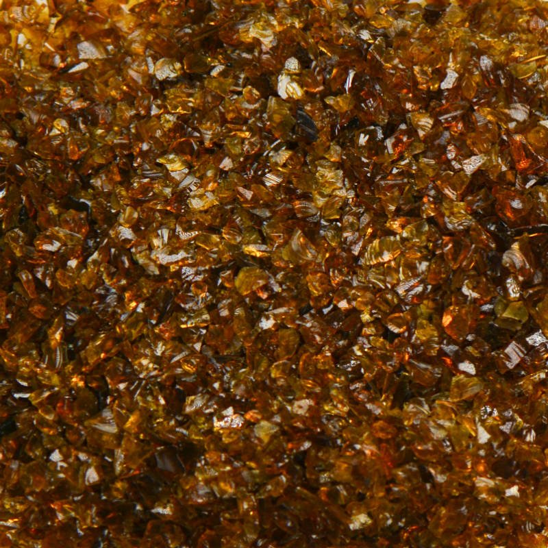 Amber Brown Terrazzo Glass TAMBERB0-1 American Specialty Glass 1 Lb. #0 (1/16" - 1/8")