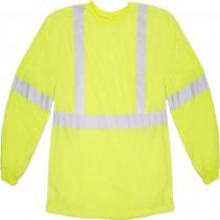 ANSI Class 3 Long Sleeve Lime Tee Shirt (12 Count) Mutual Industries