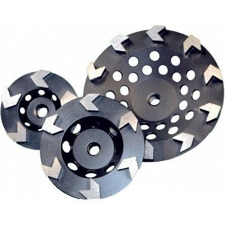 Arrow Segmented Cup Wheel for Floor Polishing 64783 Diamond Products 4"x 5/8-11