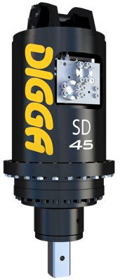 Augers For Excavators 15-30T SD-45 Digga Two-Speed - Heavy Duty High Flow Drive With 100mm Square Shaft 32,892 ft.-lbs. N/A (Auger Drive Only)