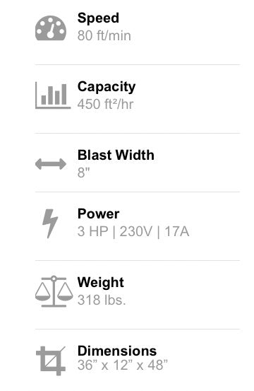 Blastpro Self-Propelled Portable Shot Blaster Blastpro