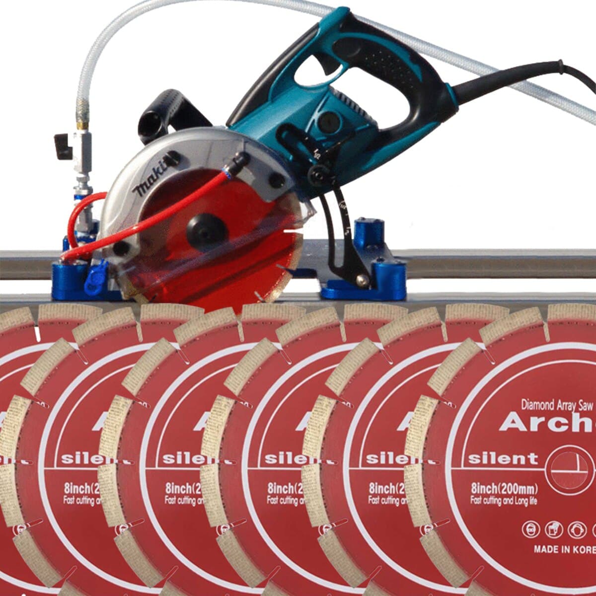 Blue Ripper Jr Saw Package Sale | Saw, Rails, and Diamond Blades Omega Diamond