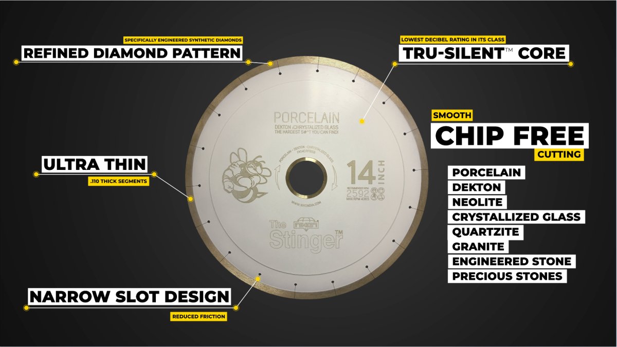 BMF™ Silent Continuous Rim Hard Materials Bridge Saw Blade Nikon