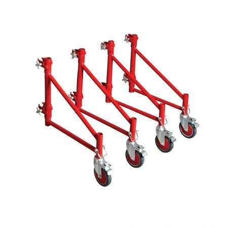 Buildman™ 6' Portable Scaffold I-BM6O4 MetalTech Set Of 4 Outriggers W/ Casters