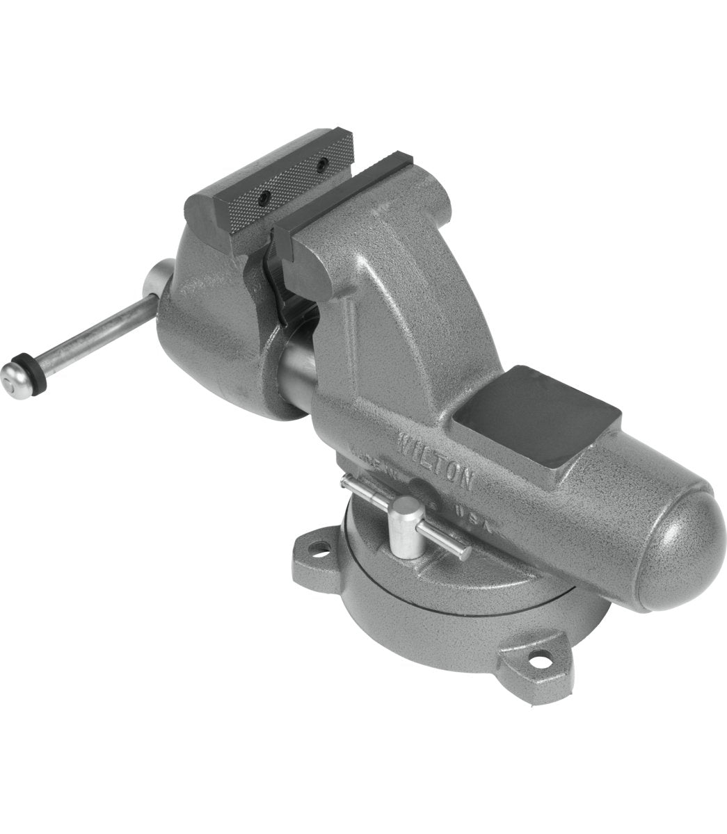 C-3 Pipe and Bench Vise, 6" Jaw Width, 9" Max Jaw Opening, 6-5/8" Throat Depth Wilton