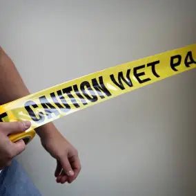 Caution Wet Paint Barrier Warning Tape - 4 per Pack Trimaco