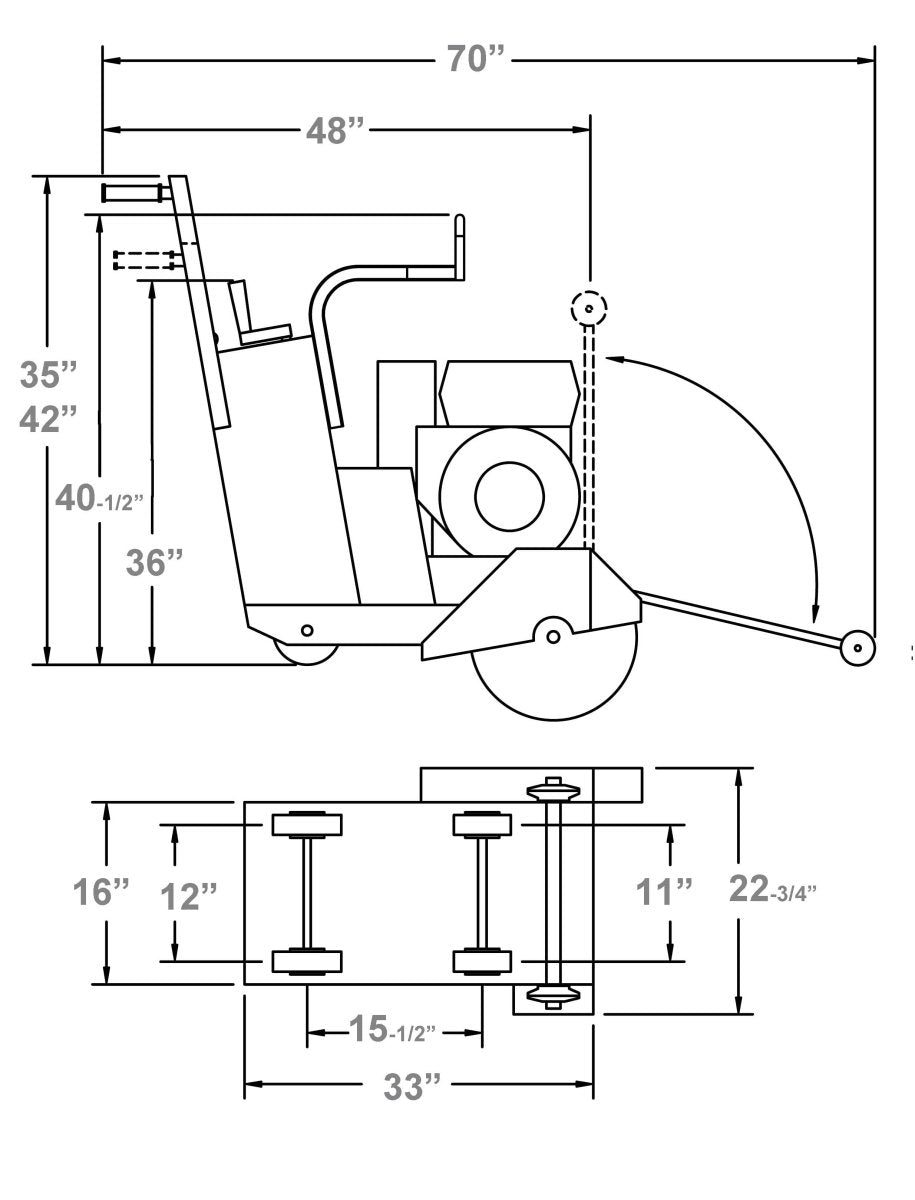 CC1800XL Medium Walk Behind Saw Diamond Products