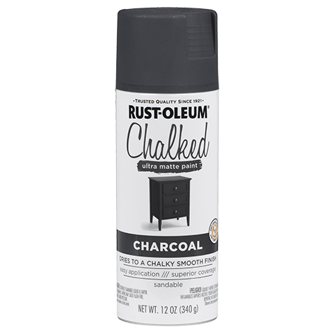 Chalked Paint Ultra Matte Paint - 12oz (6 Count) 302590 Rust-Oleum Charcoal