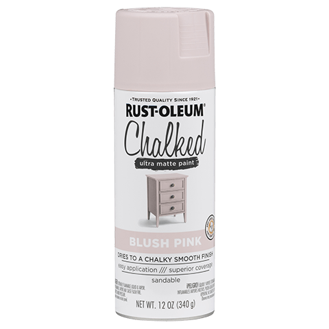 Chalked Paint Ultra Matte Paint - 12oz (6 Count) 302594 Rust-Oleum Blush Pink