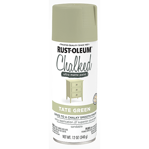 Chalked Paint Ultra Matte Paint - 12oz (6 Count) 374163 Rust-Oleum Tate Green