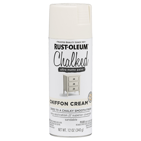 Chalked Paint Ultra Matte Paint - 12oz (6 Count) 302591 Rust-Oleum Chiffon Cream