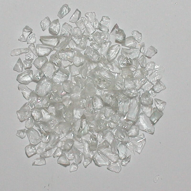 Clear Plate Terrazzo Glass TCLEARP0-50 American Specialty Glass 50 Lb. #0 (1/16" - 1/8")