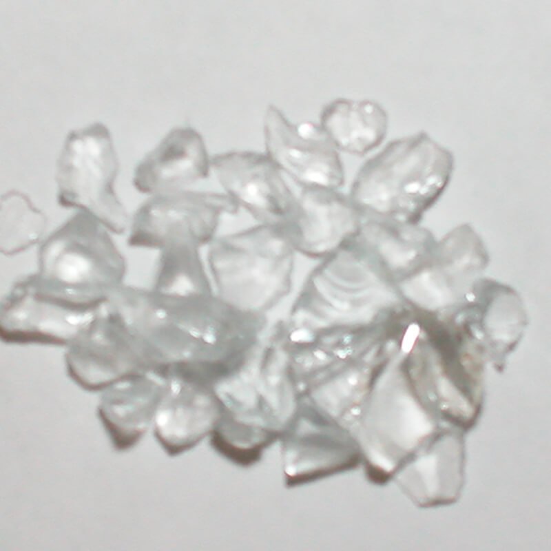 Clear Plate Terrazzo Glass TCLEARP1-50 American Specialty Glass 50 Lb. #1 (1/8" - 1/4")