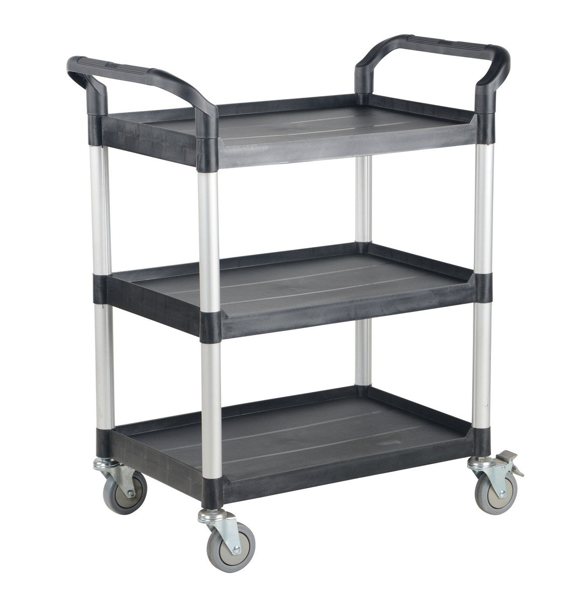 Commercial Service Carts CSC-S Vestil 3-shelf service cart with no side panels - 19"Wx33-1/2"Lx39-1/2"H