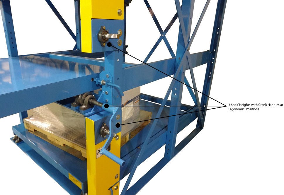 Crank-Out Glide-Out Storage Racks Rack Engineering Division