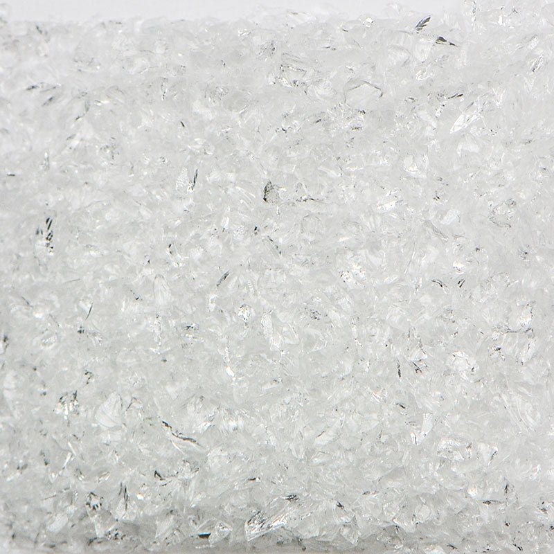Crystal Clear Terrazzo Glass TCRCLEA0-50 American Specialty Glass 50 Lb. #0 (1/16" - 1/8")