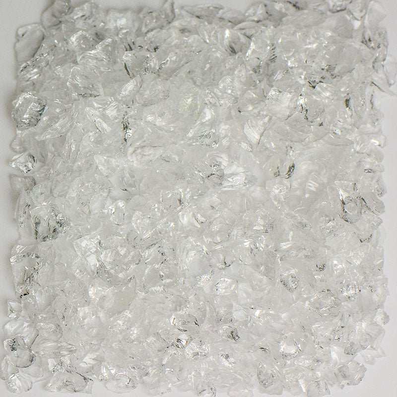 Crystal Clear Terrazzo Glass TCRCLEA1-50 American Specialty Glass 50 Lb. #1 (1/8" - 1/4")