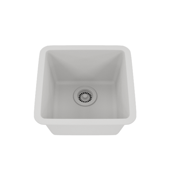 Dakota Builders Collection Quartz Composite - Gse-Qc1618 GSE-QC1812-W Dakota Sinks White