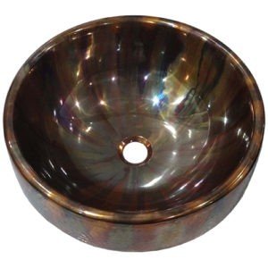 Dakota Sinks DSE-HCTM17R Signature Elements Series 17 Inch Single Bowl Round Top Mount Vessel Sink Dakota Sinks