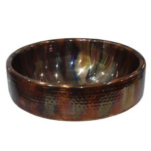 Dakota Sinks DSE-HCTM17R Signature Elements Series 17 Inch Single Bowl Round Top Mount Vessel Sink Dakota Sinks