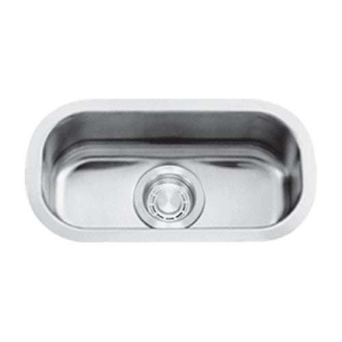 Dakota Sinks DSR-918 Signature R-Series 18 Inch Standard Radius Single Bowl Undermount Stainless Steel Bar Sink with Bottom Grid Dakota Sinks
