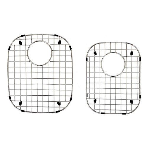 Dakota Sinks DSR-BG7030 Signature R Series 13 3/4 Inch 70/30 Bottom Grid Set - Brushed Nickel Dakota Sinks