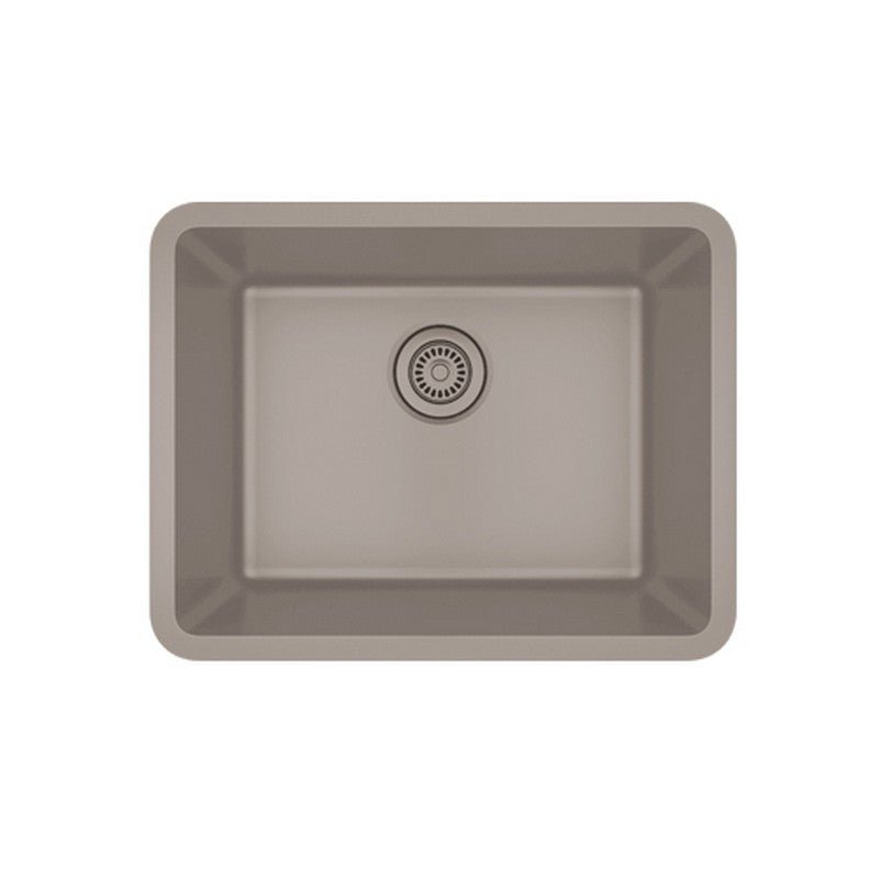 Dakota Sinks GSE-QC2318-BE Builders Elements Series 23 Inch Quartz Composite Single Bowl Undermount Kitchen Sink GSE-QC2318-BE Dakota Sinks Beige