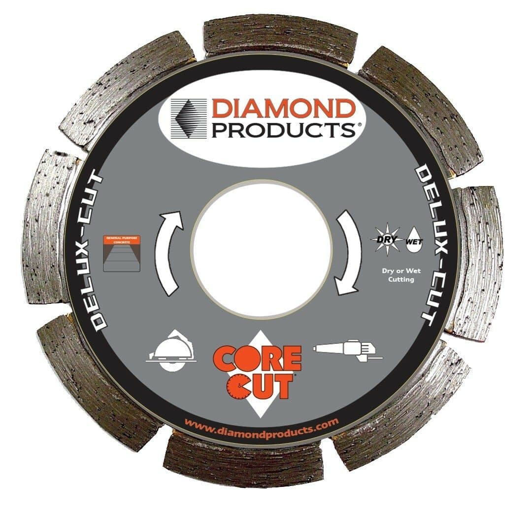 Delux-Cut Segmented Small Diameter Diamond Blade for Concrete - Diamond Products