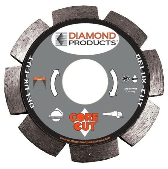 Delux Cut Tuck Point Blade 21065 Diamond Products 4" x .250 x 7/8" Single